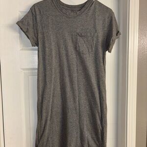Time and Tru Gray Mini T-Shirt Dress